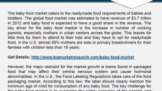Baby Food Market 2012 - 2020