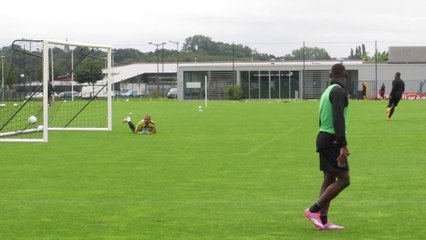 Football (VAFC) :  travail devant le but pour les attaquants