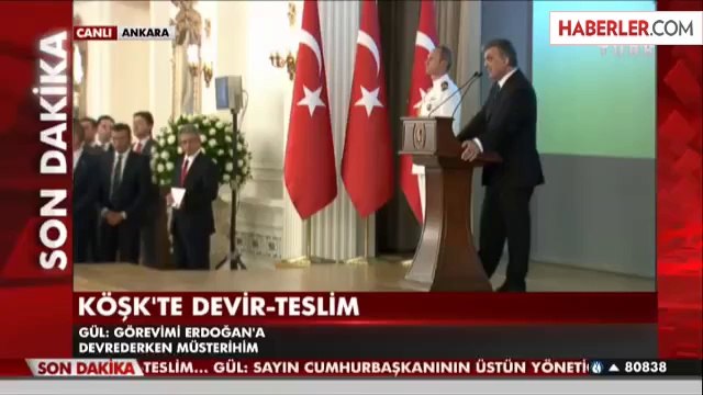 Abdullah Gül Kardeşim Diyerek Görevi Devretti