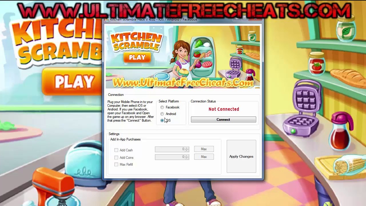 How To Hack Kitchen Scramble Cash and Coins Free Tutorial (Updated