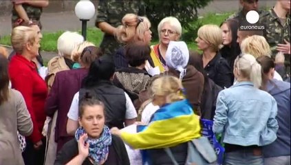 Protesters demand more frontline equipment for Ukraine soldiers