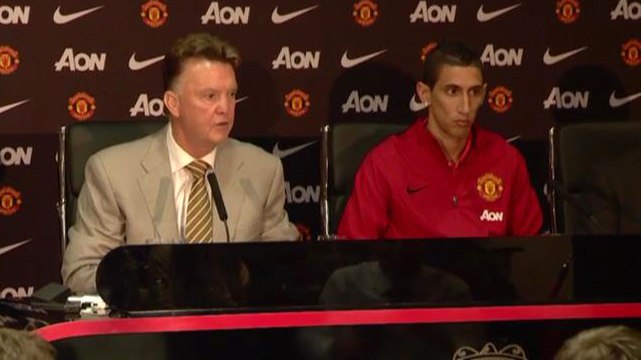 Angel Di Maria Unveiled By Manchester United - Louis van Gaal Says He 'Fits My Philosophy'