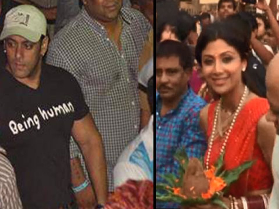 Salman Khan & Shilpa Shetty's Ganesh Visarjan