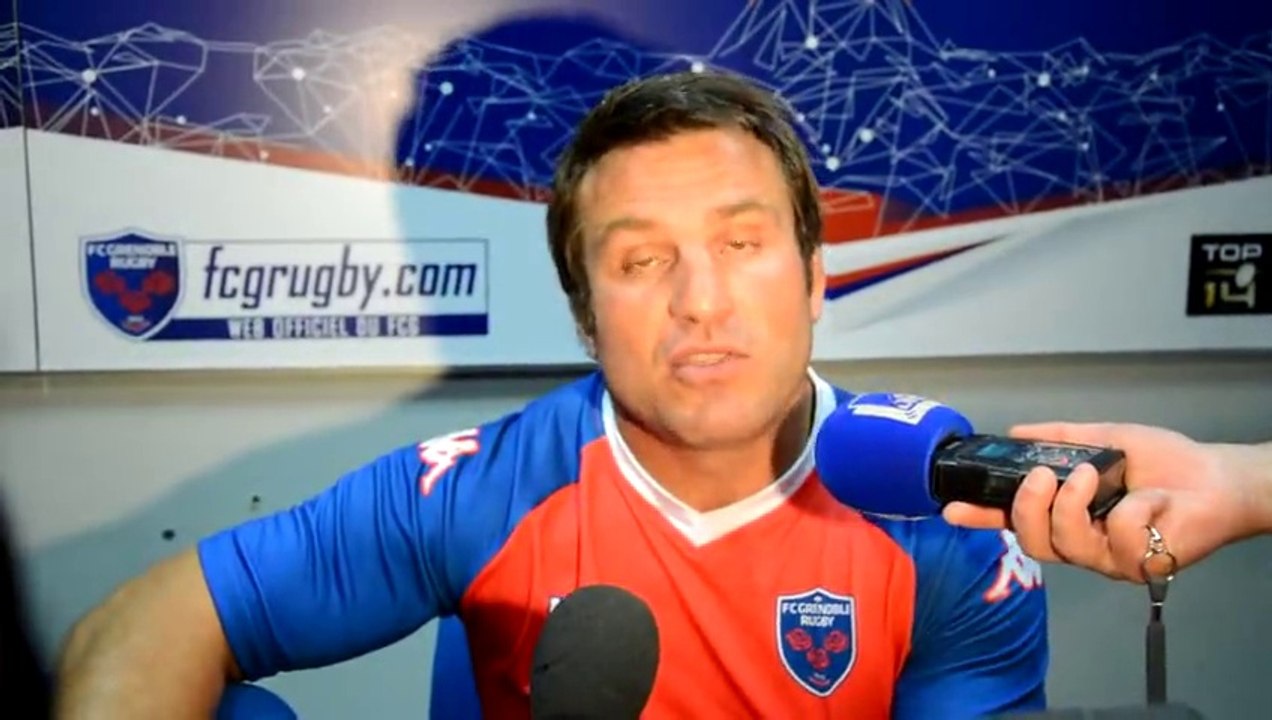 Fabrice Landreau, directeur sportif du FCG rugby, reste modéré après la belle victoire de Grenoble contre Bordeaux