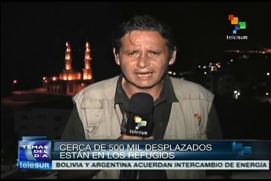 Más de 450 mil palestinos viven como refugiados en escuelas de Gaza