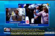 Paraguayan teachers and healthcare workers demand greater funding