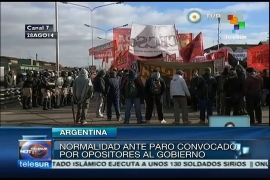 Argentina: normalidad pese a paro convocado por opositores