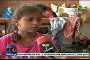 Familias gazatíes desplazadas permanecen con limitaciones en albergues