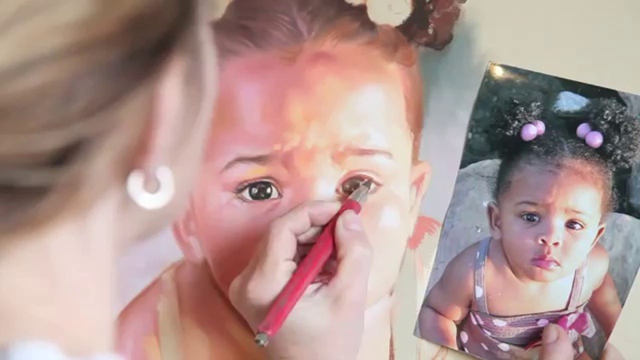How to make a pastel portrait step by step (read description)