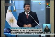 Argentina: Capitanich precisa que gob. respeta derecho a huelga