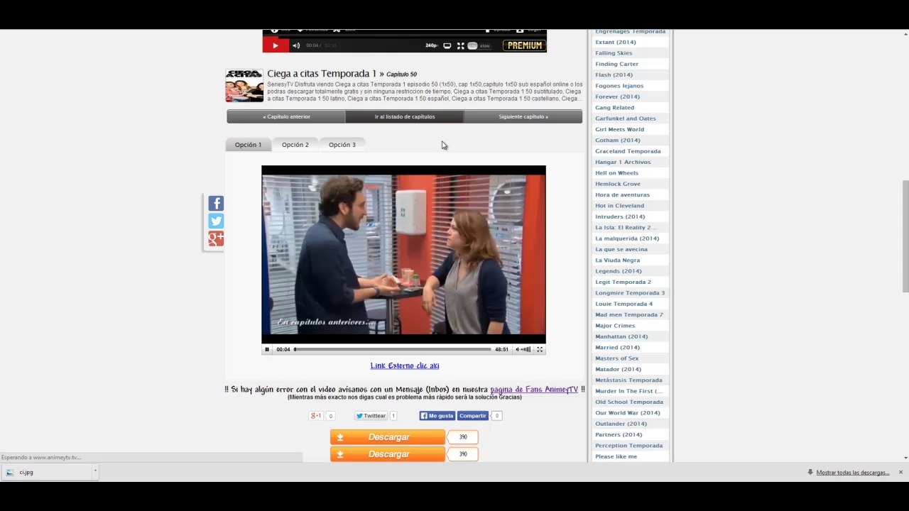 Todos los capitulos de Ciega A Citas Español online
