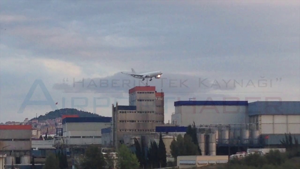 Başbakanlığın VIP A330'u İstanbul'a böyle indi