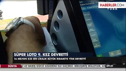 Süper Loto 9. Kez Devretti