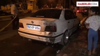 Adıyaman'da Park Halindeki Otomobil Kundaklandı