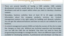 Why choose content management system for developing business website