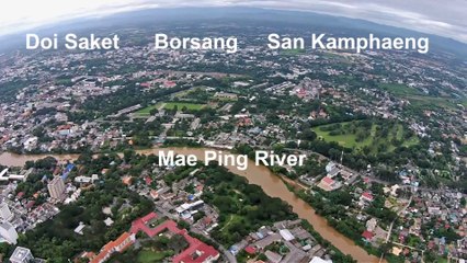 Chiangmai Aerial View With Phantom 2 Quadcopter