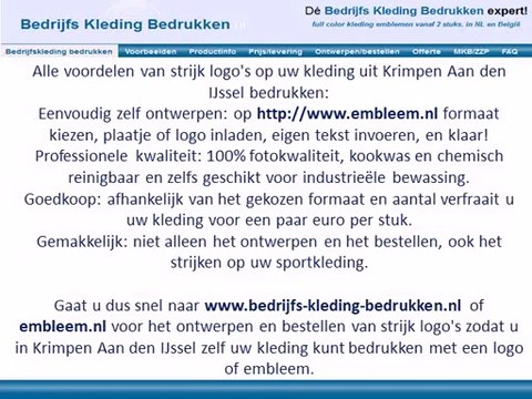 Kleding bedrukken Krimpen Aan Den Ijssel