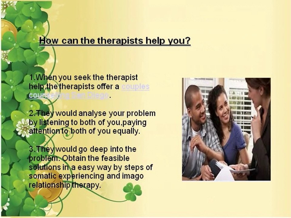 What are the reasons to get a Couples Counselling In San Diego