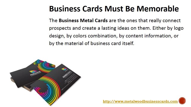 How We Make The Metal Business Card So Effective For Our Clients