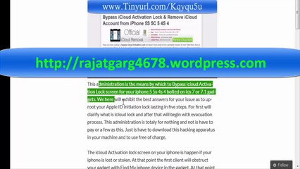 iCloud Activation Lock Bypass for iPhone 4s 5 5c Fully Working