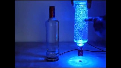 Recycled bottle lamps