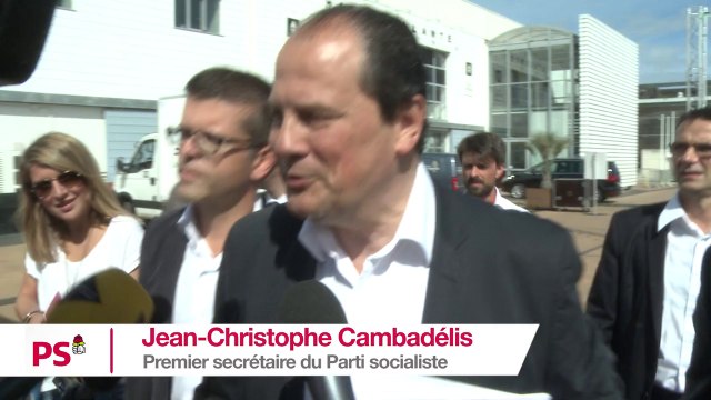 Arrivée de Jean-Christophe Cambadélis à l'Université d'été