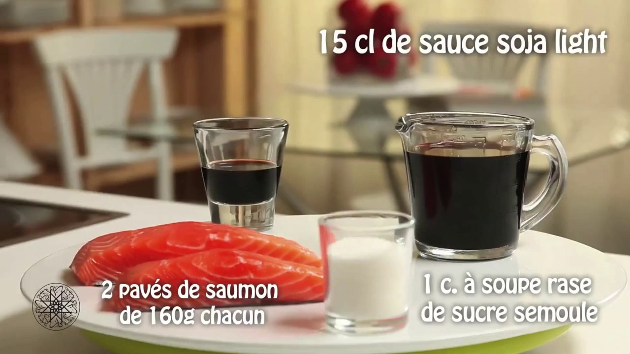 Recette Choumicha: Choumicha Saumon à la sauce Soja (V Fr)
