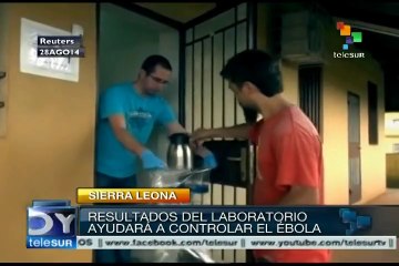 Montan en Sierra Leona laboratorio móvil para detectar y frenar ébola
