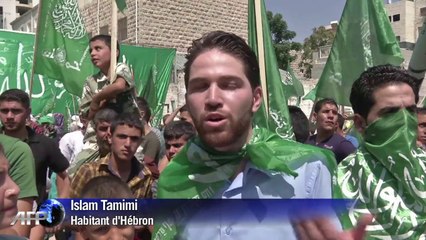 Hébron: manifestation de soutien aux habitants de Gaza