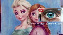 Frozen Anna & Elsa AMAZING Speed Painting Disney Princesses from Frozen Movie