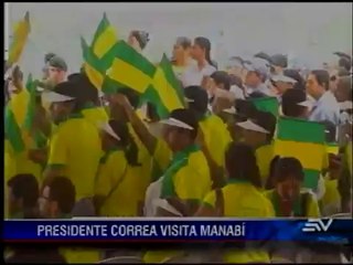 Actividades de Correa en Manabí