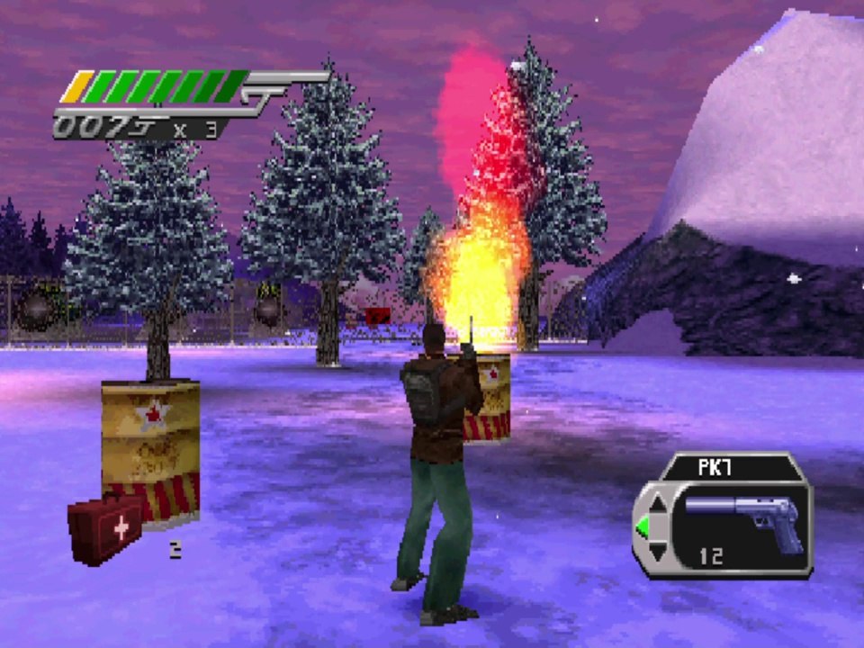 007 Tomorrow Never Dies - 5 Minute Gameplay (1999) PSX/PS1