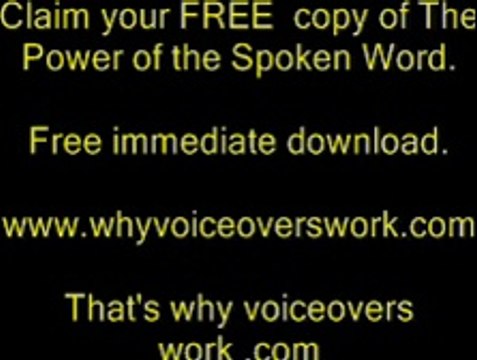 Why Voiceovers work