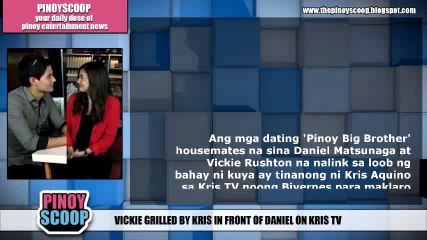 Vickie Rushton Grilled By Kris Aquino In Front Of Daniel Matsunaga On 'Kris TV'