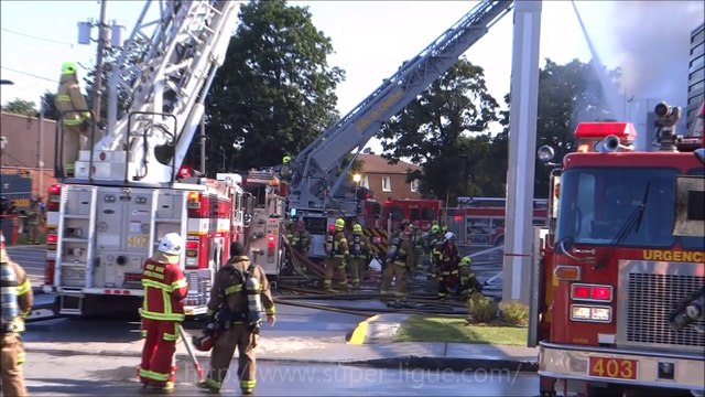 Restaurant McDonald's Canada Québec détruit incendie