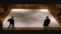 Man Paints An Amazing Painting By Crawling On The Floor
