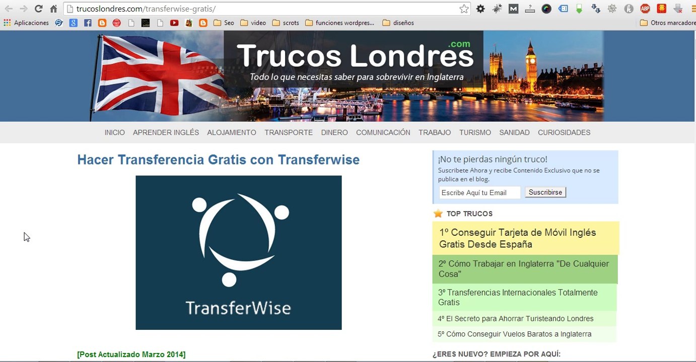 Pagina oficial de transferwise en español