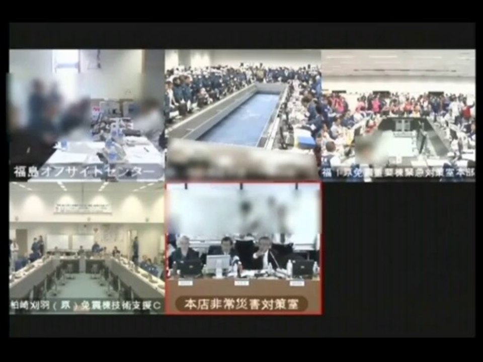 3号機爆発:ただの水素爆発だったことにするよう口裏を合わせている場面