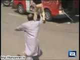 Dunya News-Saad Rafique stops police from attacking DSNGs
