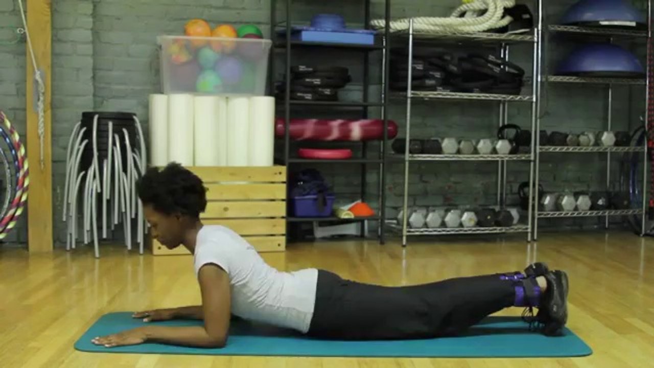 The Best Hamstring Exercises With Ankle Weights _ Workout Time video