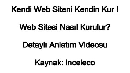 Web Sitesi Nasıl Kurulur? Hemen Öğren.