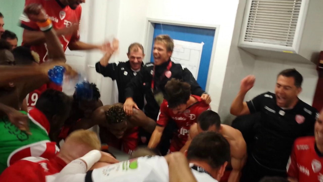 FCSM 0-1 DFCO, la joie dans les vestiaires dijonnais