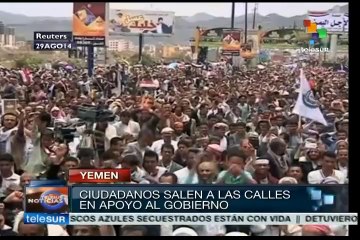 Yemen: ciudadanos se manifiestan en apoyo al gobierno