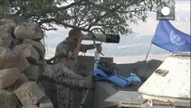UN peacekeepers in Golan Heights under fire from Syrian rebels