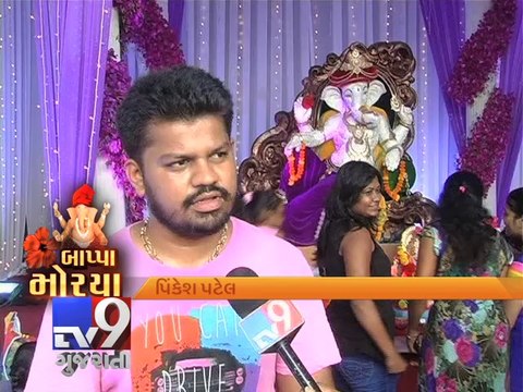Diamond city makes diamond-studded Ganapati, Surat - Tv9 Gujarati