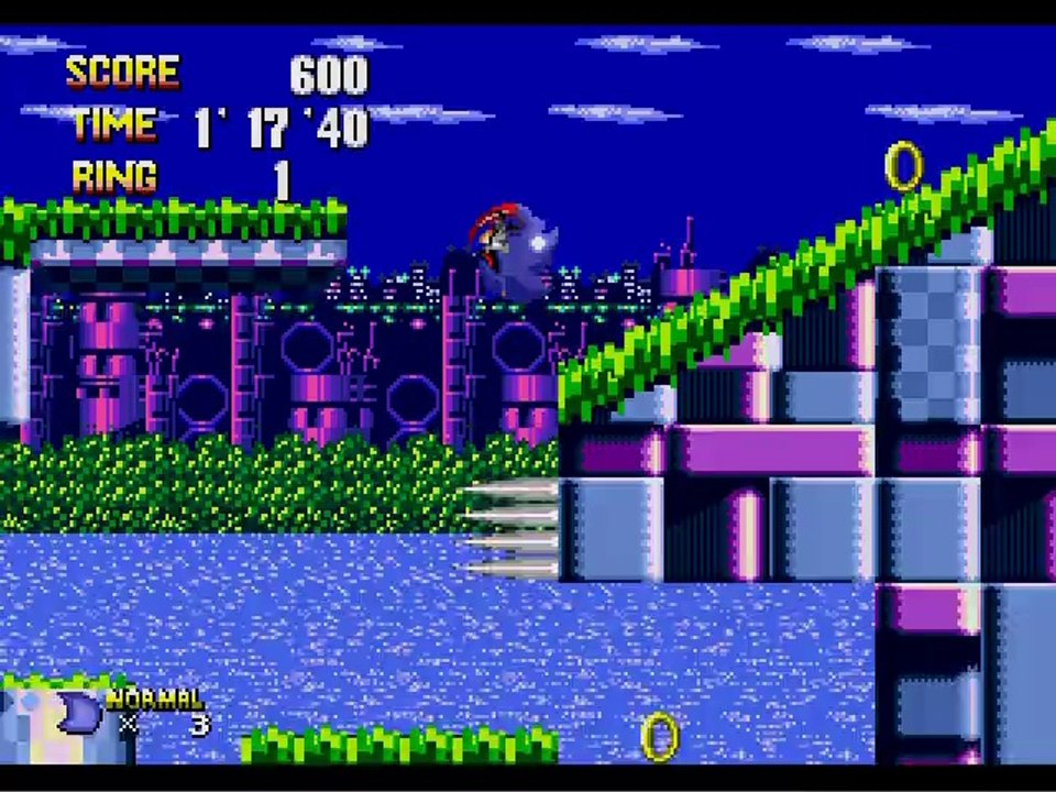 Metal Sonic Hyper Drive - Metal Sonic at Robotic Isle Zone act 1(Normal Mode)