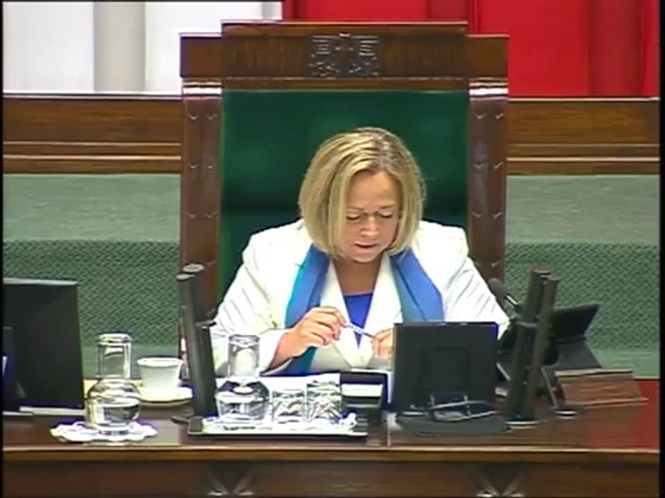 Poseł Elżbieta Rafalska - Wystąpienie z dnia 29 sierpnia 2014 roku.