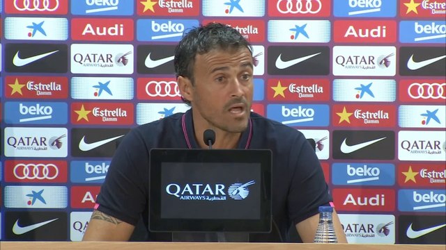 Luis Enrique, sobre Iniesta, Neymar y Piqué