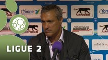 Conférence de presse AJ Auxerre - Valenciennes FC (1-2) : Jean-Luc VANNUCHI (AJA) - Bernard  CASONI (VAFC) - 2014/2015