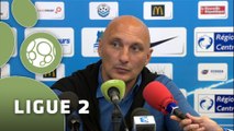 Conférence de presse Tours FC - Angers SCO (1-2) : Olivier PANTALONI (TOURS) - Stéphane MOULIN (SCO) - 2014/2015